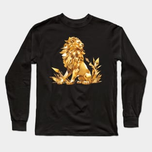 gold lion Long Sleeve T-Shirt